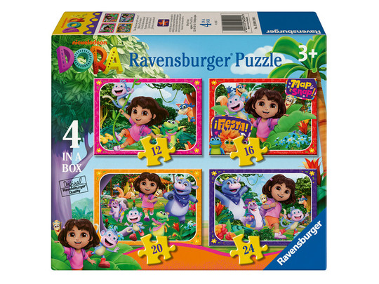 Puzzle 4in1 - Dóra a felfedezõ