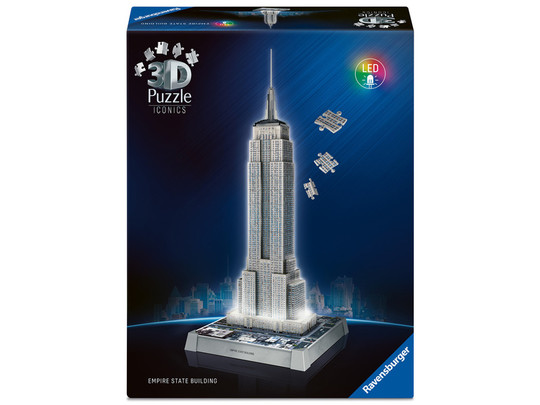Puzzle 3D 216 db Iconics - Emire State building világítós