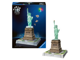 Puzzle 3D 108 db Iconics - Szabadságszobor világítós