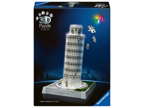 Puzzle 3D 216 db Iconics - Pisa világítós