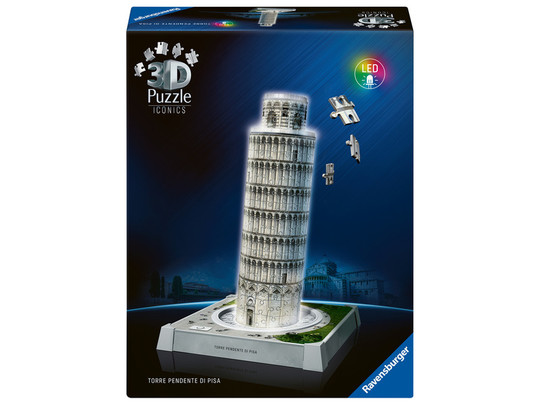 Puzzle 3D 216 db Iconics - Pisa világítós