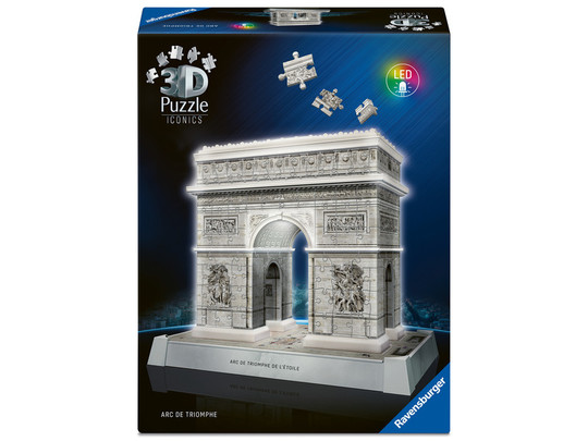 Puzzle 3D 216 db Iconics - Diadalív világítós