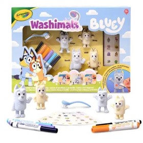 Crayola Washimals matrica kérszlet Bluey