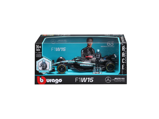 Bburago 1/24 F1 versenyautó - MB AMG W15 E Performance  Russel