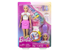 Barbie tündöklõ szivárványhaj baba