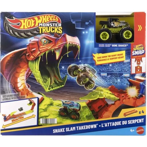 Hot Wheels Monster Trucks kígyómarás pályaszett
