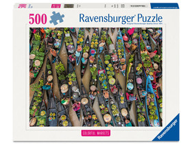 Puzzle 500 db - Lebegõ piac Indonéziában