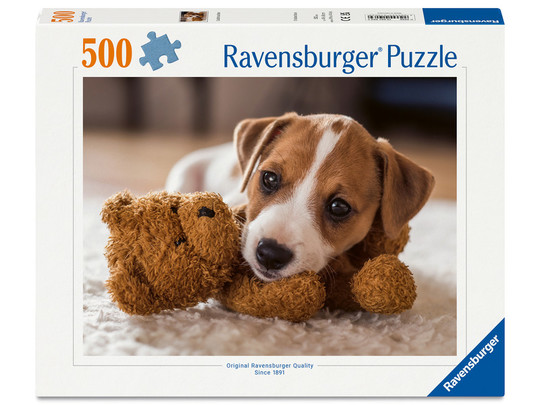 Puzzle 500 db - Kölyökkutyák