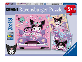 Puzzle 3x49 db - Kuromi úton