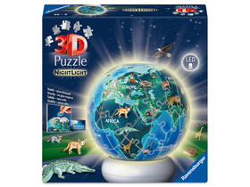 Puzzle 3D - A Föld éjszaka éjjeli fény