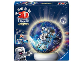 Puzzle 3D - Árhajósok az ûrben éjjeli fény