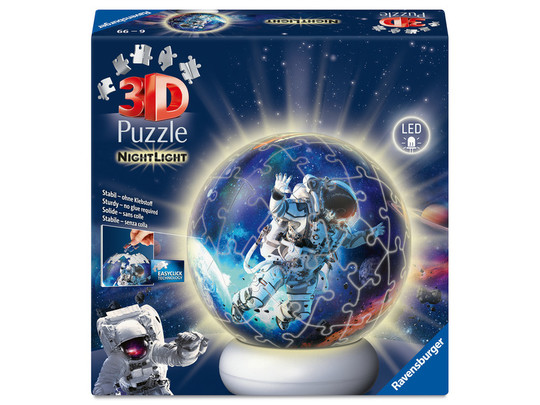 Puzzle 3D - Árhajósok az ûrben éjjeli fény