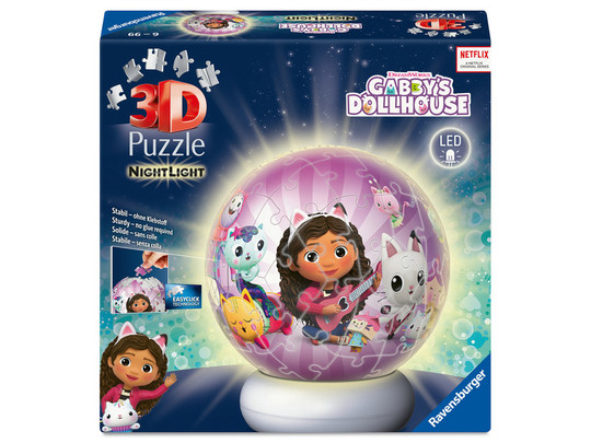 Puzzle 3D - Gabi babaháza éjjeli fény