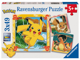 Puzzle 3x49 db - Pokémon