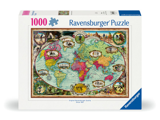 Puzzle 1000 db - Biciklivel a világ körül