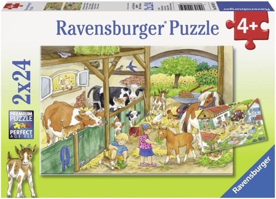 Ravensburger: Tanyasi élet 2 x 24 darabos puzzle