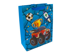 Papírtasak jármûves 18*23*8cm