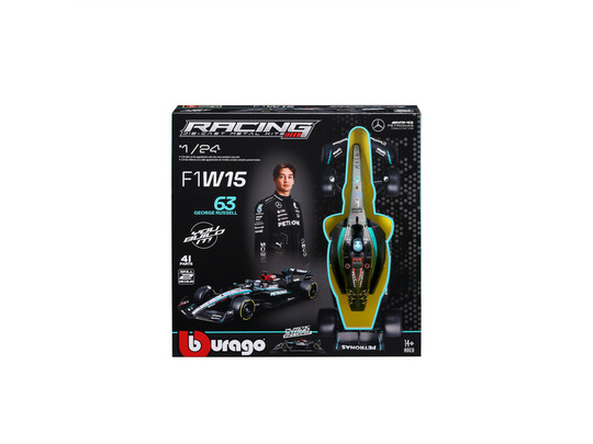 Bburago 1/24 F1 KIT versenyautó pilótával - Mercedes/Russel
