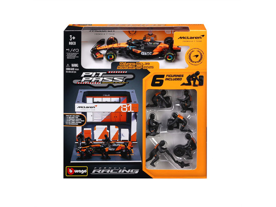 Bburago 1/43 F1 versenyautó - Mclaren MCL38 Pit/Piastri