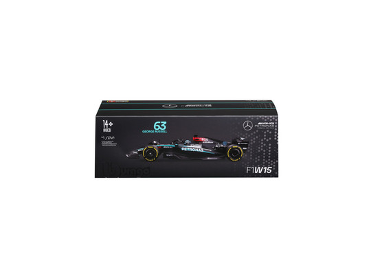 Bburago 1/24 F1 versenyautó - MB AMG W15 E Performance/Russel sisakkal