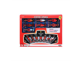Bburago 1/43 F1 versenyautó  - Ferrari F1 - 7 db-os demo állvány