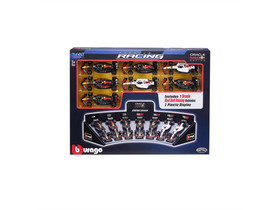 Bburago 1/43 F1 versenyautó - Oracle Red Bull F1 - 7 db-os demo állvány