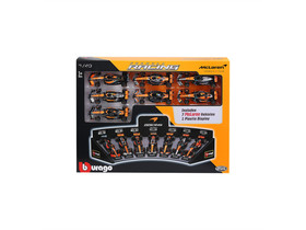 Bburago 1/43 F1 versenyautó - Mclaren F1 - 7 db-os demo állvány