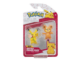 Pokémon 2 db-os figura csomag - Teddiursa és Valentin napi Pikachu