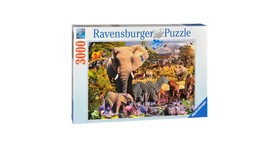 Puzzle 3000 db - Afrikai állatvilág