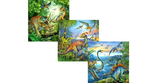 Ravensburger: Dinoszauruszok 3 x 49 darabos puzzle