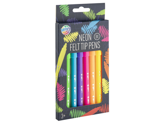 Neon filcek 8 db
