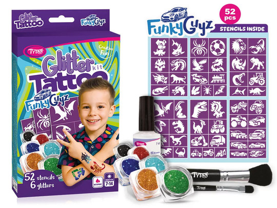 FunkyGuys Csillámtetoválás szett