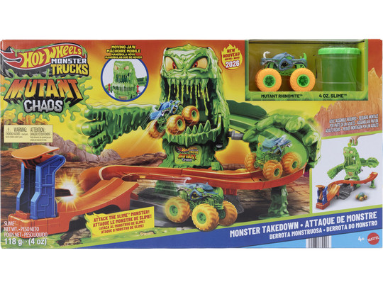 Hot Wheels Monster Trucks slimeszörny káosz pályaszett