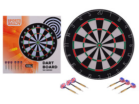 Sports Active darttábla, 45x2 cm, 6 dartnyíllal, dobozban