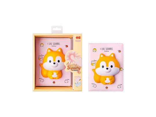 Mókusos squishy füzet