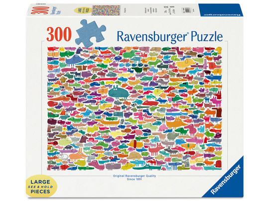 Puzzle 300 db - 387 kutyus és egy macska