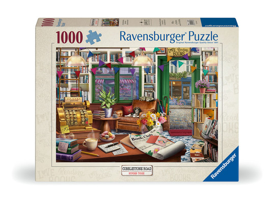 Puzzle 1000 db - Bájos könyvesbolt