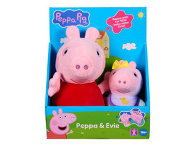 Peppa Malac: Peppa és babamalac plüssfigura szett