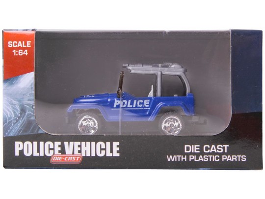 Rendőrségi fém jármű - 1:64, többféle 26053