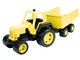 Mûanyag traktor utánfutóval 68 cm - többféle