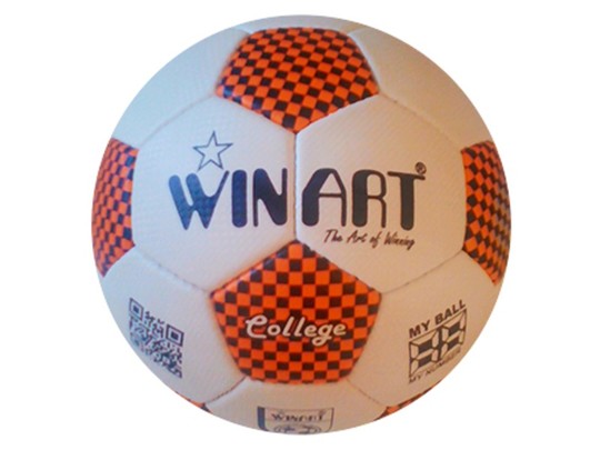 College No. 5 focilabda - narancs-fekete, 22 cm