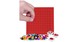 Pixie öntapadós mozaiklap, piros, 69 pixellel