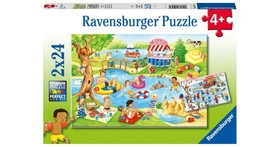 Ravensburger Puzzle 2x24 db Szabadidõ a tengerparton