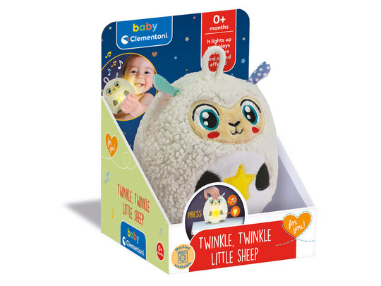 Baby Clementoni Ragyogj kis plüss - bárány