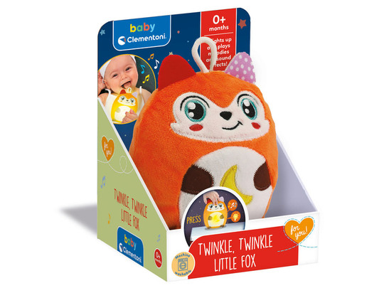 Baby Clementoni Ragyogj kis plüss - róka