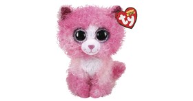 TY: Beanie Boos REAGAN rózsaszín macska 15cm