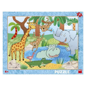 Puzzle 40 db - állatkert 322233