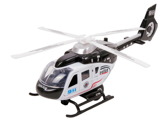 Fém rendõrségi helikopter - 21 cm