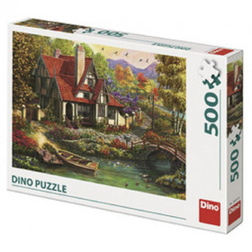 Dino Puzzle 500 db - Ház a tónál