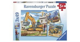 Ravensburger: Puzzle 3x49 db - Óriási munkagépek
